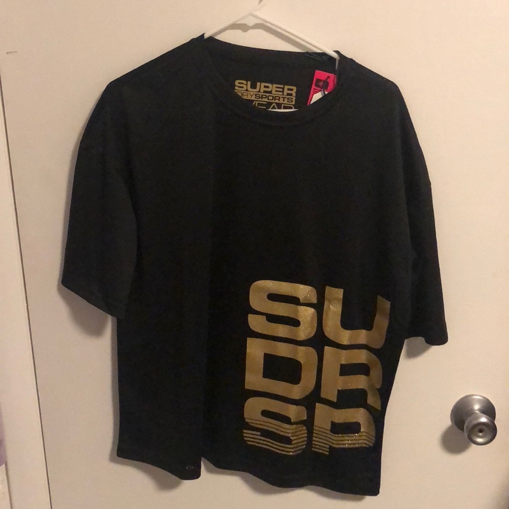 Black and gold netted top.